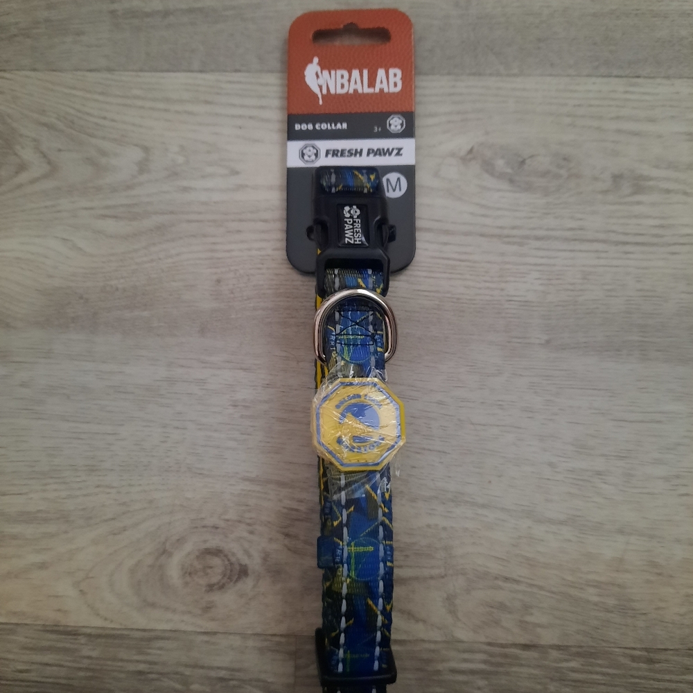 Fresh Pawz Golden State Warriors Dog Collar